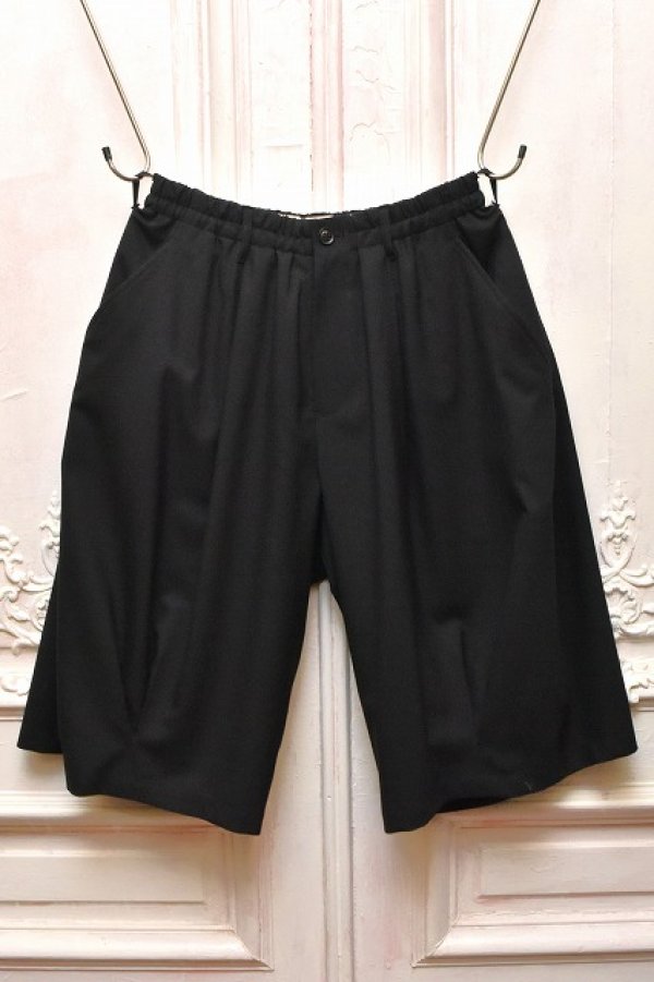 画像1: KHOKI　" Pleated Balloon Dress Shorts "　col.Black