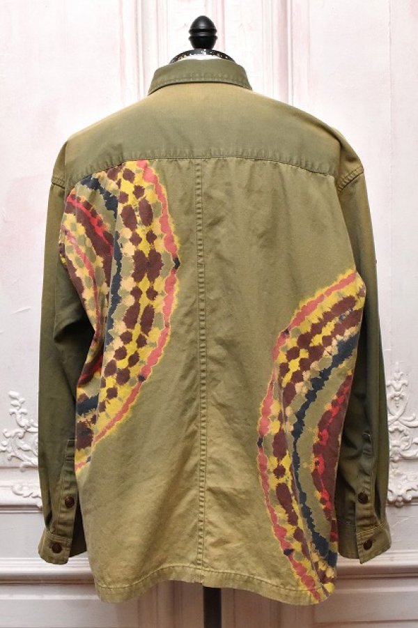 画像5: KHOKI　" Tie-Dye Military Shirt "　col.Khaki