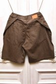 画像3: KHOKI　" 3D Cutting Half Denim Shorts "　col.Brown (3)