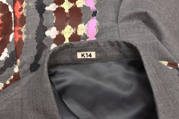 画像7: KHOKI　" Tie-Dye Tailored Jacket "　col.Grey