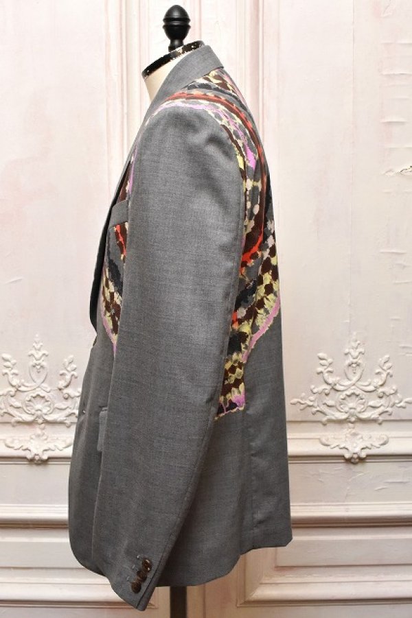 画像4: KHOKI　" Tie-Dye Tailored Jacket "　col.Grey