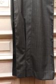 画像5: KHOKI　" Pleated Stripe Summer Wool Pants "　col.Grey (5)