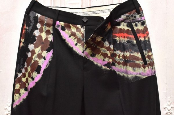 画像2: KHOKI　" Tie-Dye Dress Pants "　col.Black