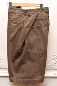 画像4: KHOKI　" 3D Cutting Half Denim Shorts "　col.Brown (4)