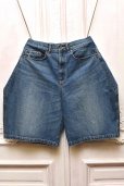 画像1: KHOKI　" 3D Cutting Half Denim Shorts "　col.Indigo (1)