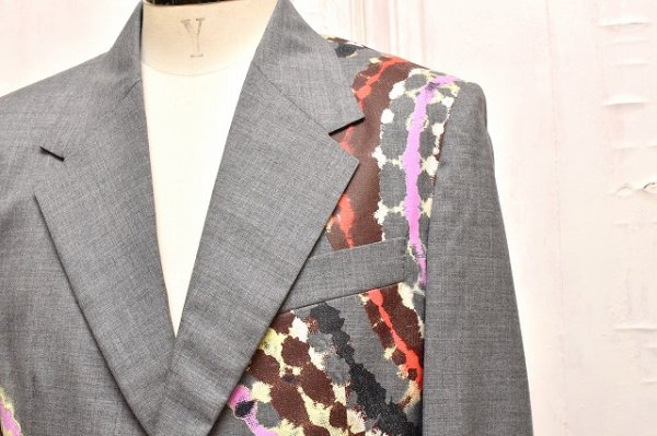 画像2: KHOKI　" Tie-Dye Tailored Jacket "　col.Grey