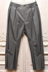 KHOKI　" Pleated Dress Pants "　col.Grey