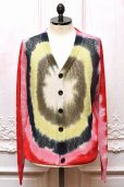 画像1: KHOKI　" Tie-Dye Knit Cardigan "　col.Red (1)