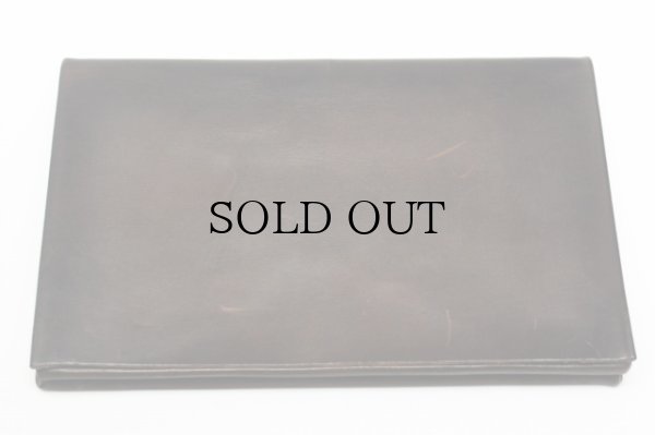 画像1: m.a+　" EXTRA LARGE WALLET "　col.COW LEATHER MUD