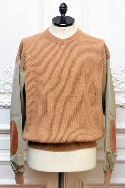 CristaSeya " Camel sweater with Leather patch - Edition7 " col.Camel
