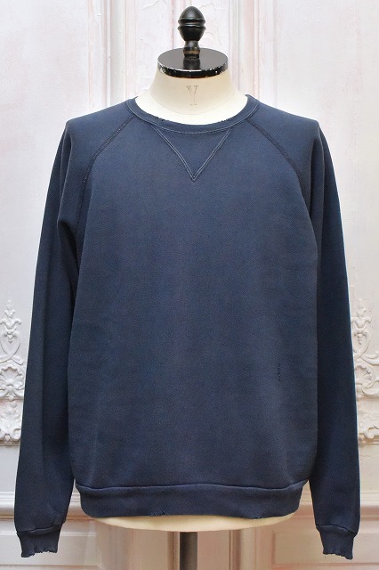 トップス A.PRESSE Vintage Double V Sweatshirt A.PRESSE - Vintage Double V Sweatshirt - Black | UP THERE